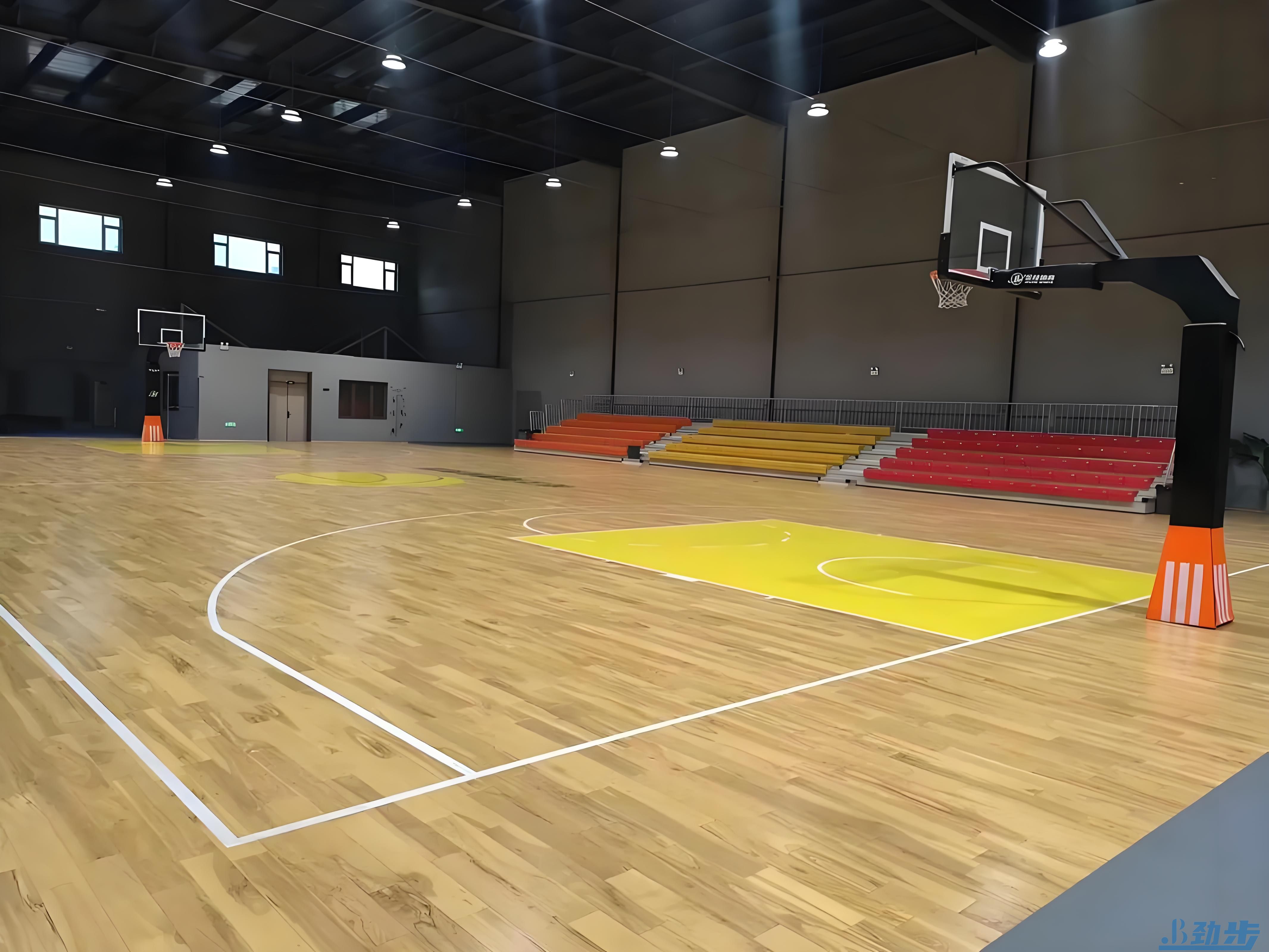 企业篮球馆木地板翻新：个性化定制，融合企